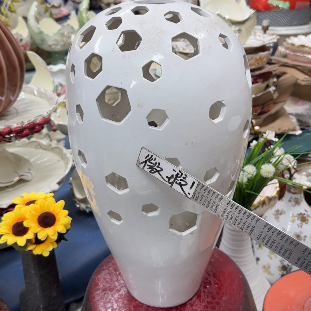 瓷片陶瓷工艺花瓶摆件