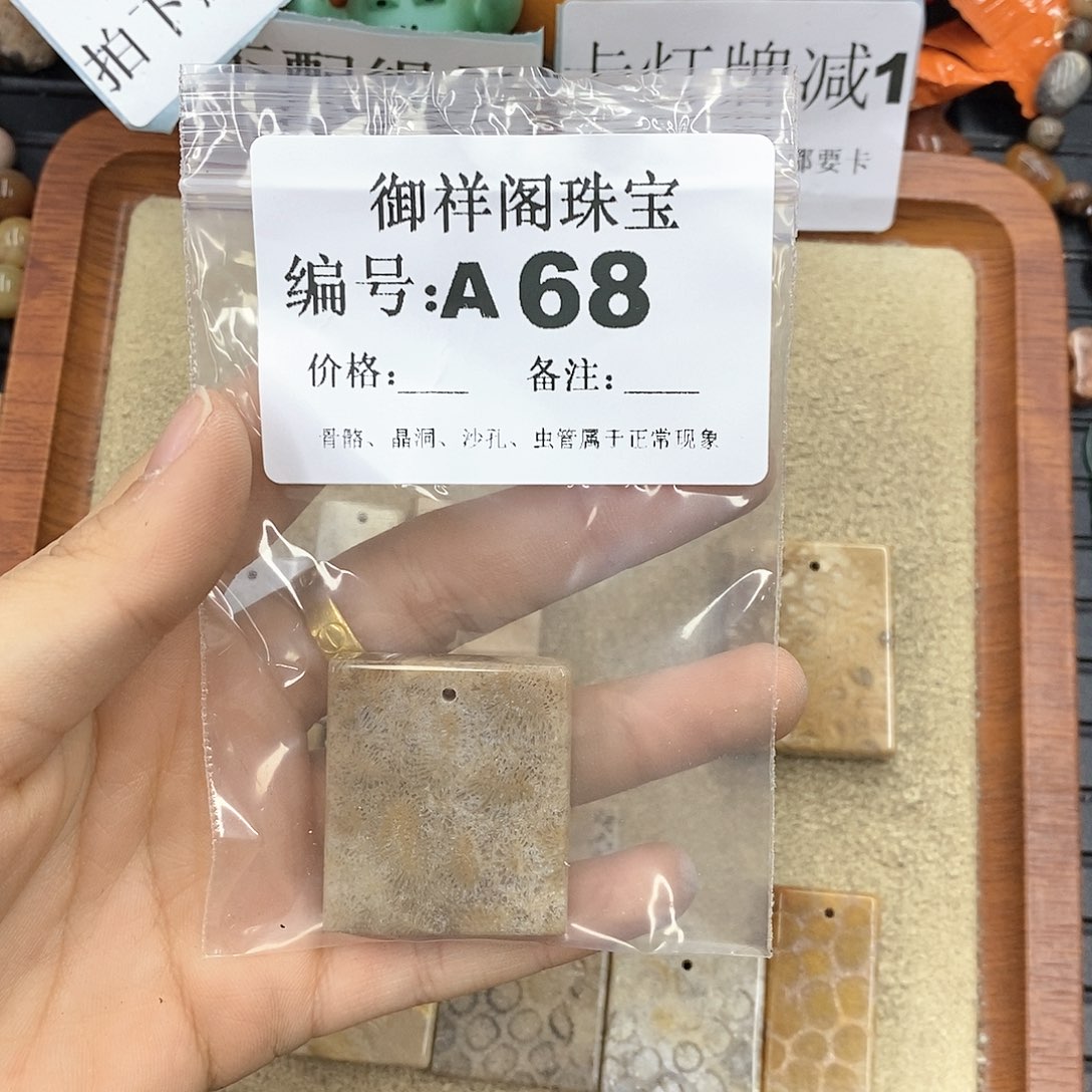 硅化珊瑚（珊瑚玉）颈饰未镶嵌冬*