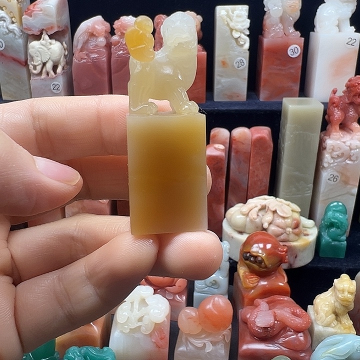 寿山石印石寿山石手工雕刻