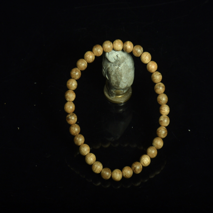 沉香沉香0.5女士圆珠单圈手串淡雅设计文玩佛珠