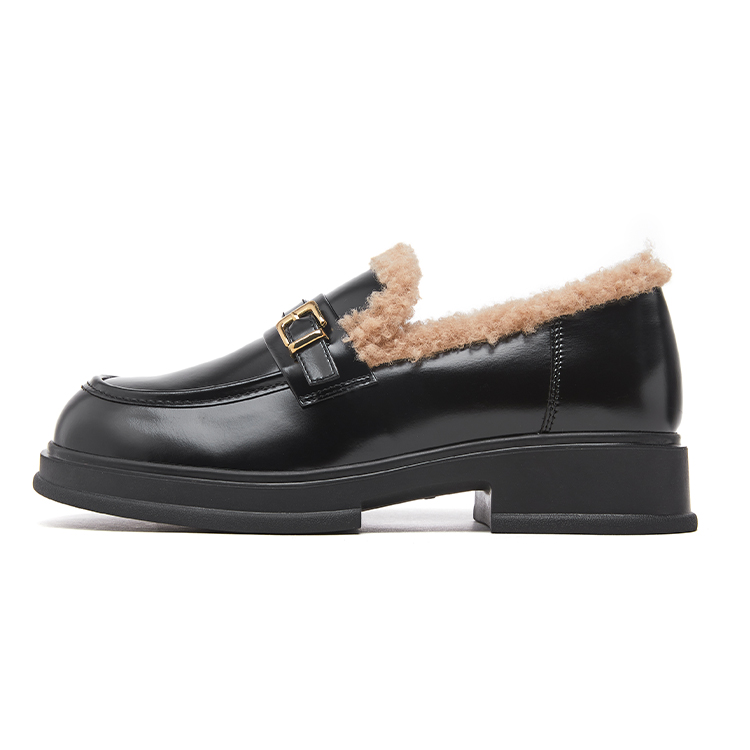 ZGR 加绒舒适学院风 乐福鞋 3.5CM 女款