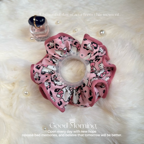 甜美清新蝴蝶结大肠发圈马尾发绳少女头绳发饰