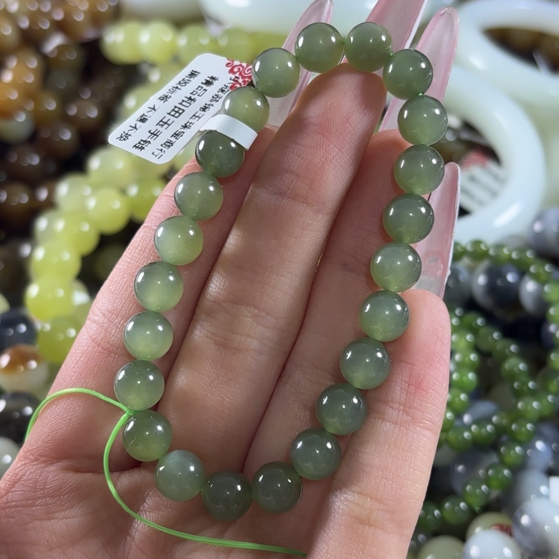 和田玉未镶嵌手链