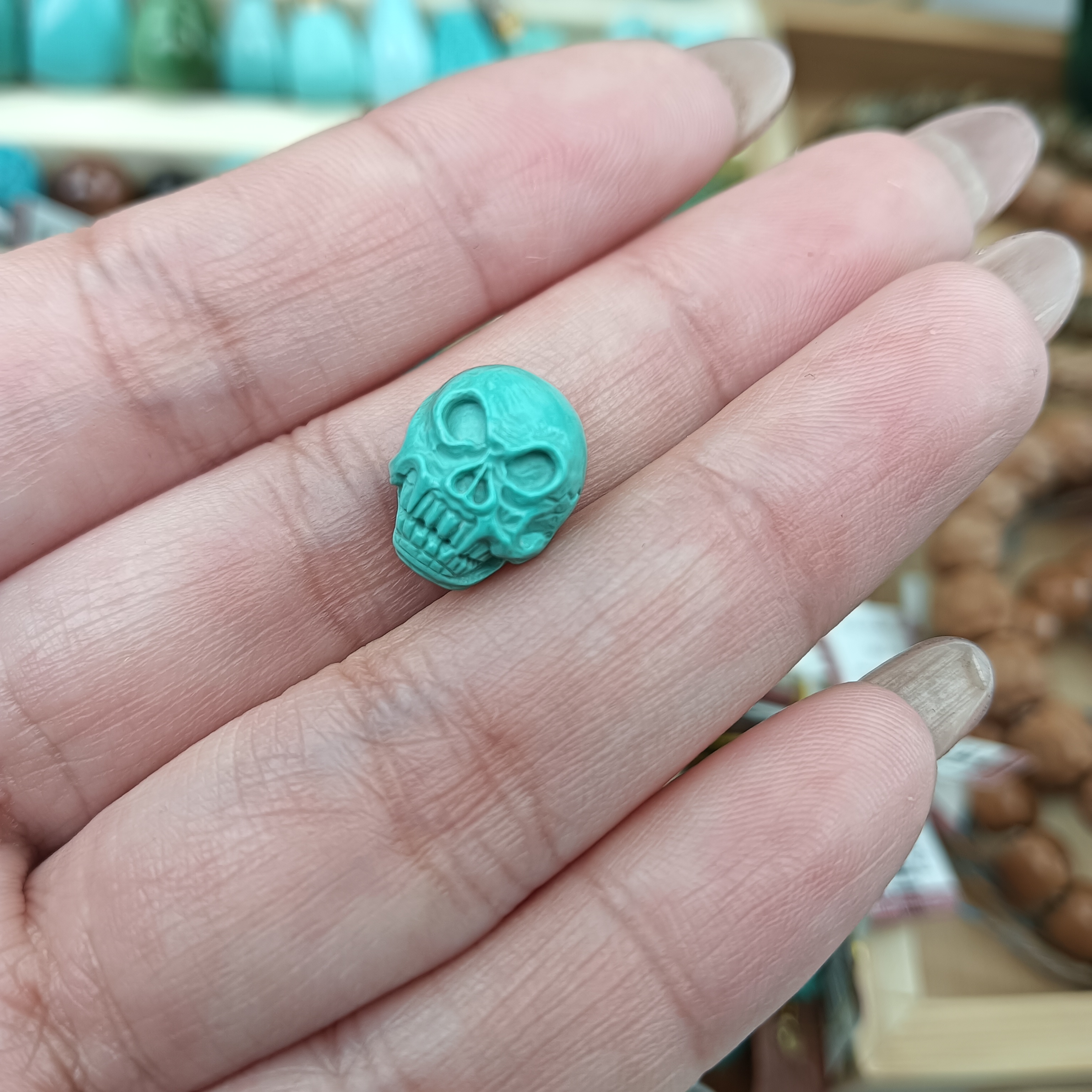 天然原矿绿松石配珠