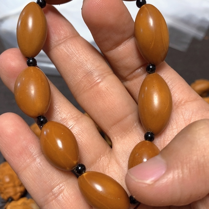 橄榄核手串/手链橄榄微瑕光珠