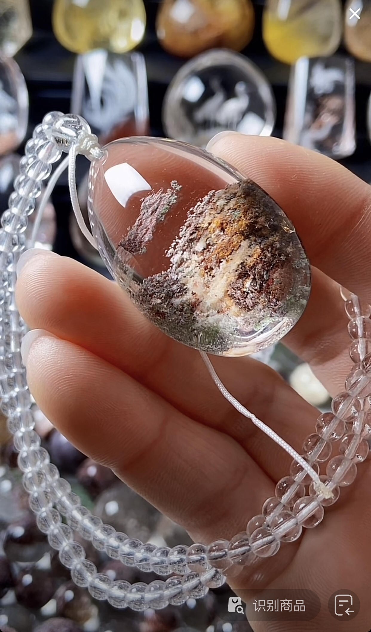 非金属皮质吊坠 四季幽毛衣链