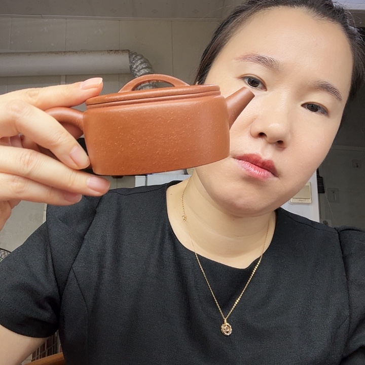 茶壶紫砂原矿半手工降坡汉瓦180cc