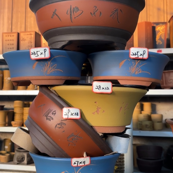 花盆紫砂100-6。        