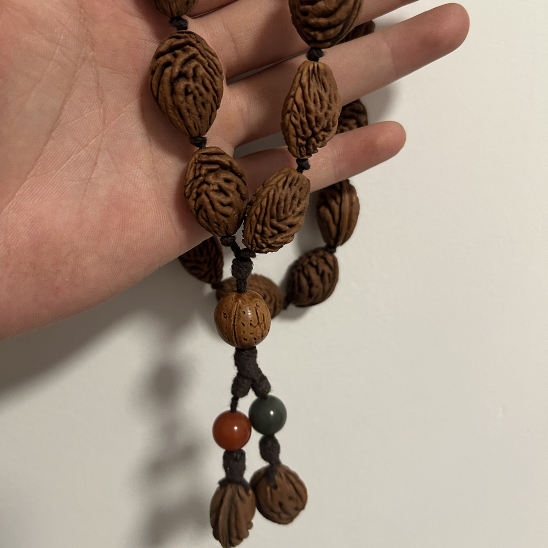 纯手工桃核手持野生碧桃核