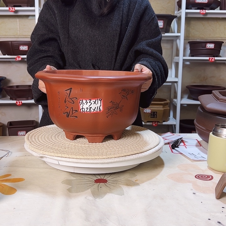 紫砂花盆紫砂花盆