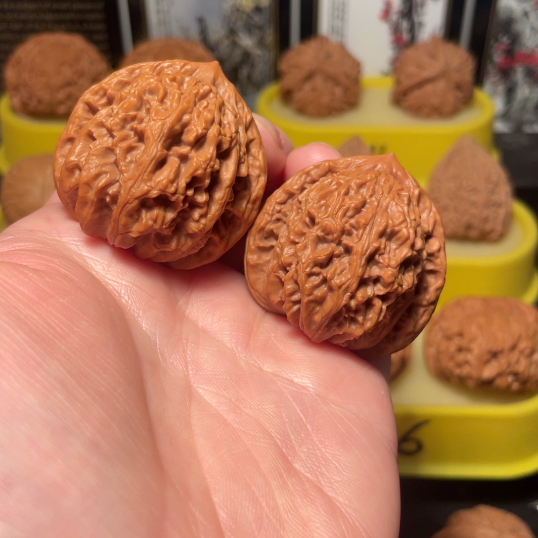 把件文玩核桃38尺虎头核桃