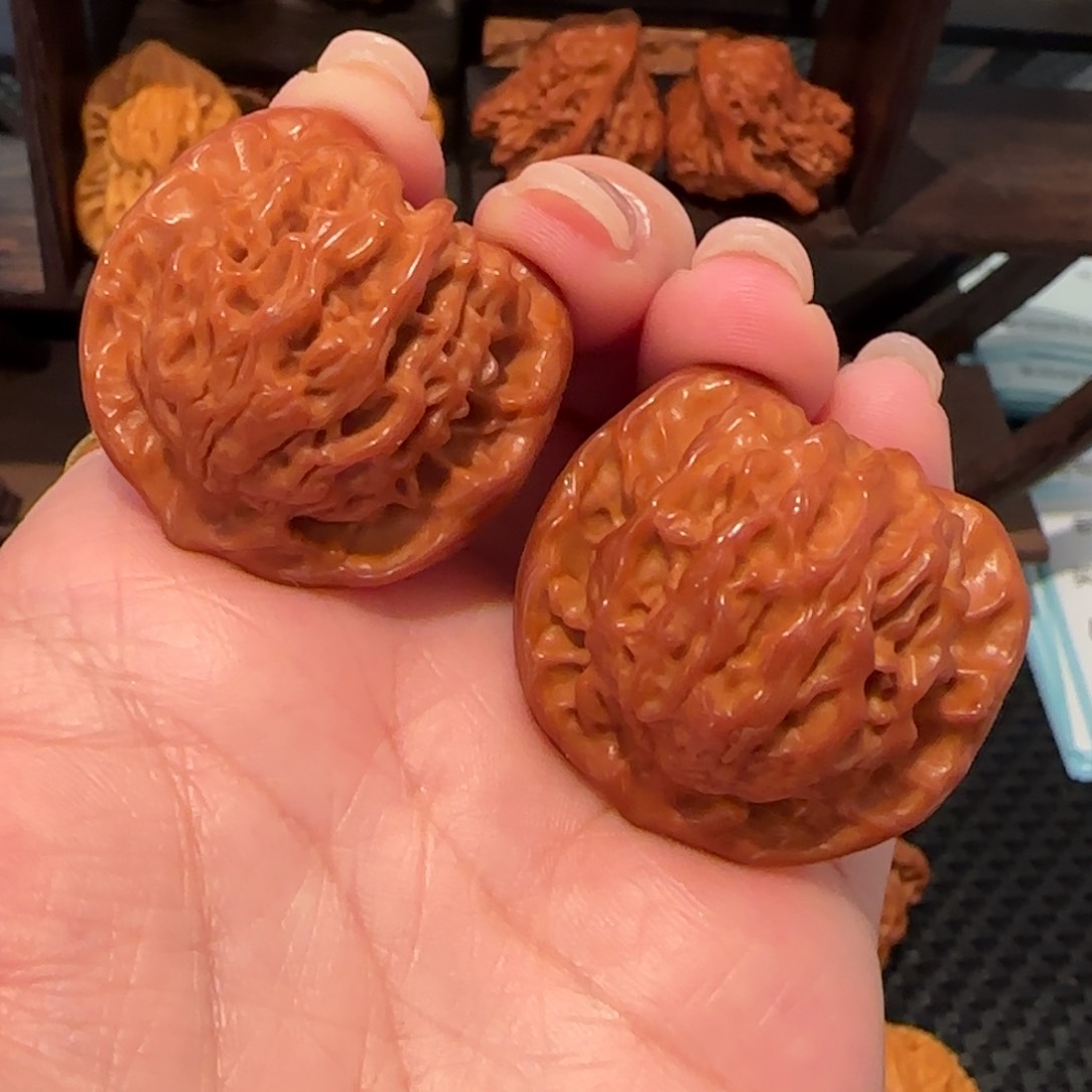 桃核吊坠粗筋盘山34精品693