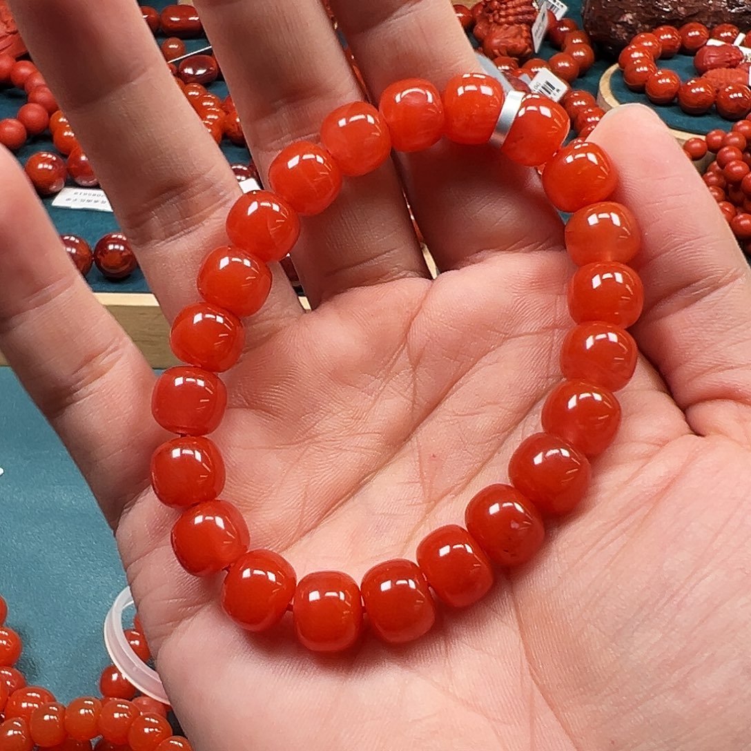 南红玛瑙未镶嵌手串保山料大水沟10m