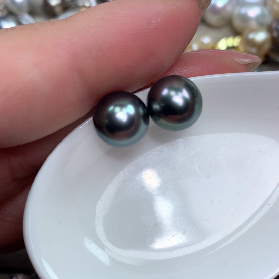 海水珍珠耳饰18K金镶嵌