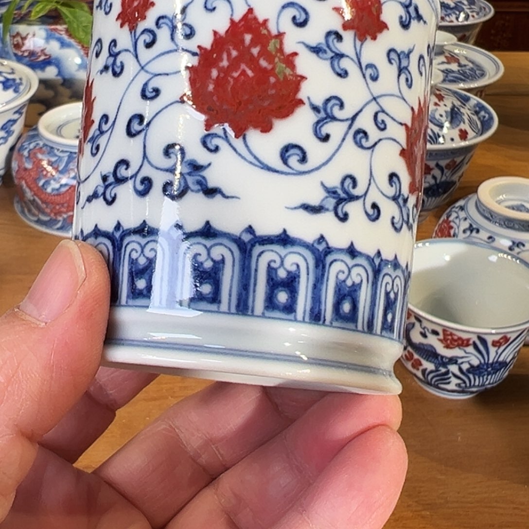 景德镇岚溪釉里红瓷器