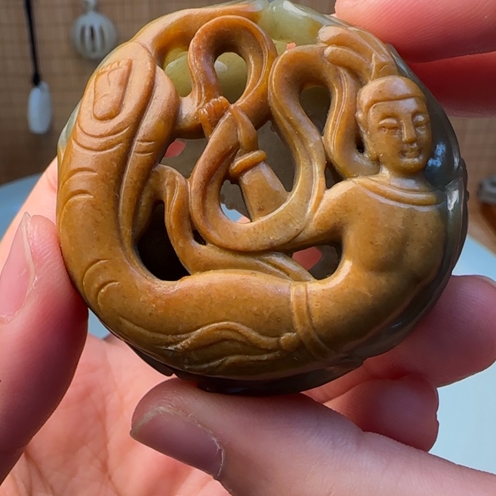 友***久和田玉未镶嵌吊坠(不含链)