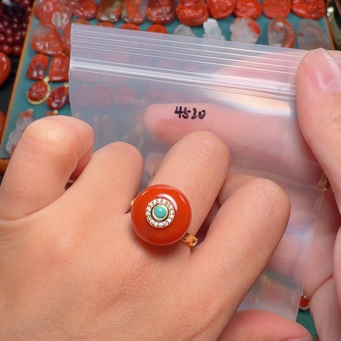 南红玛瑙南红银S925镶嵌