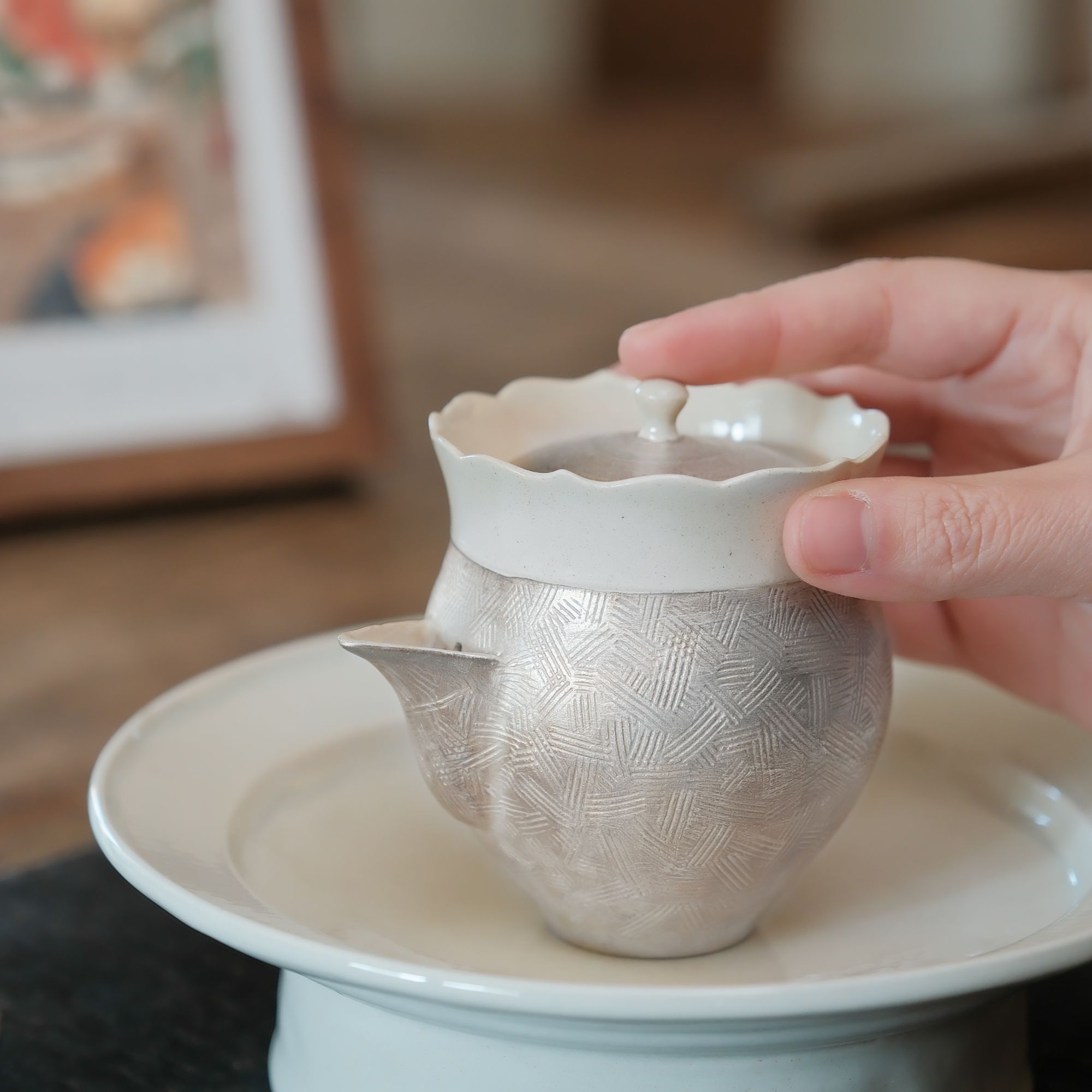 小院时光系列  银釉宝瓶100ml