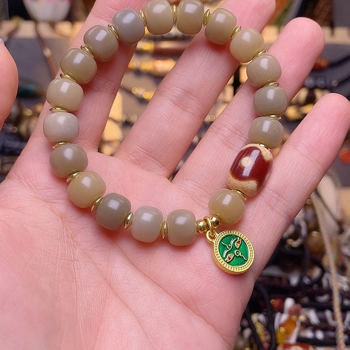 玛瑙/玉髓未镶嵌天珠手串