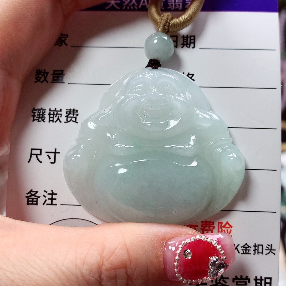 翡翠颈饰未镶嵌1*1佛公