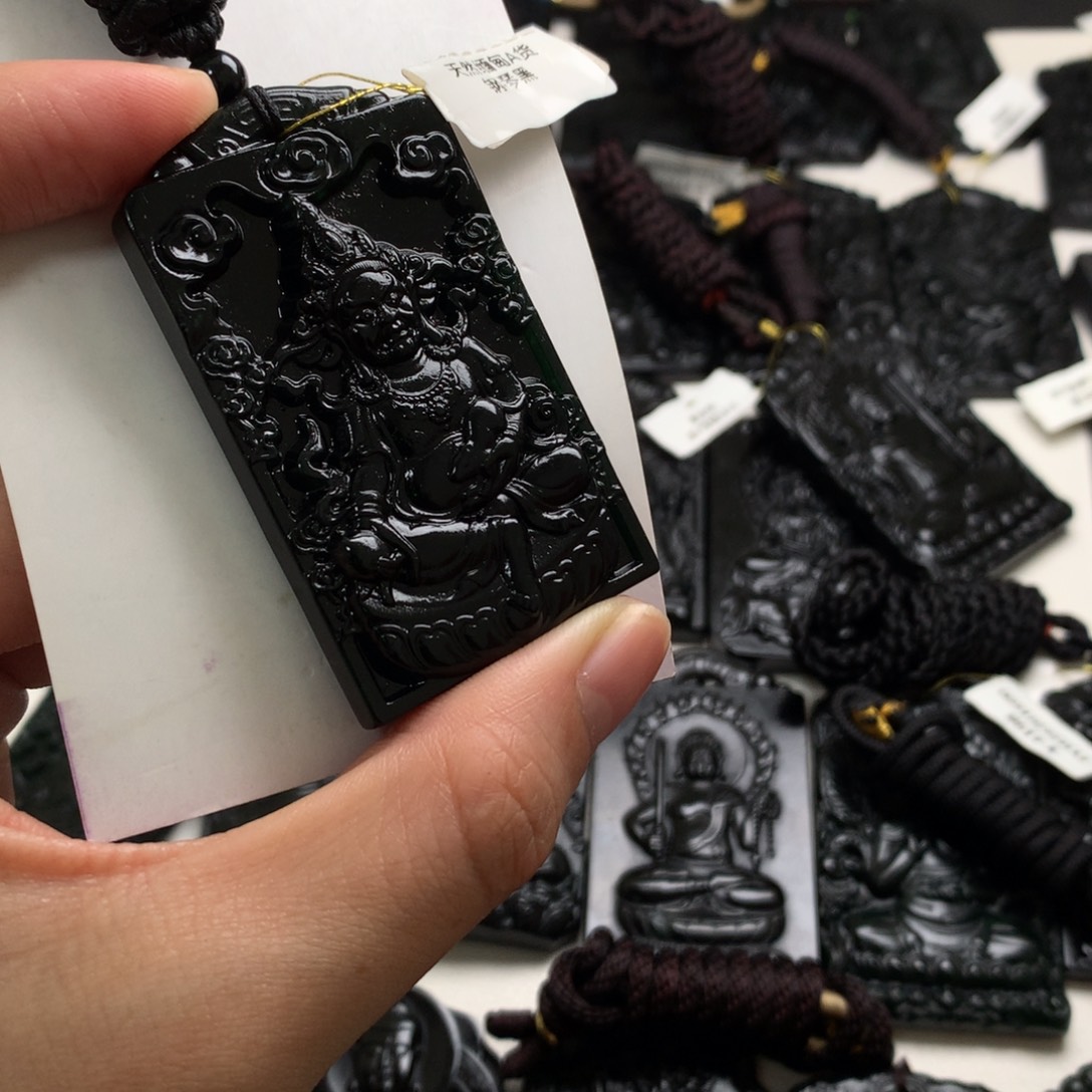 天然a货钢琴黑挂件