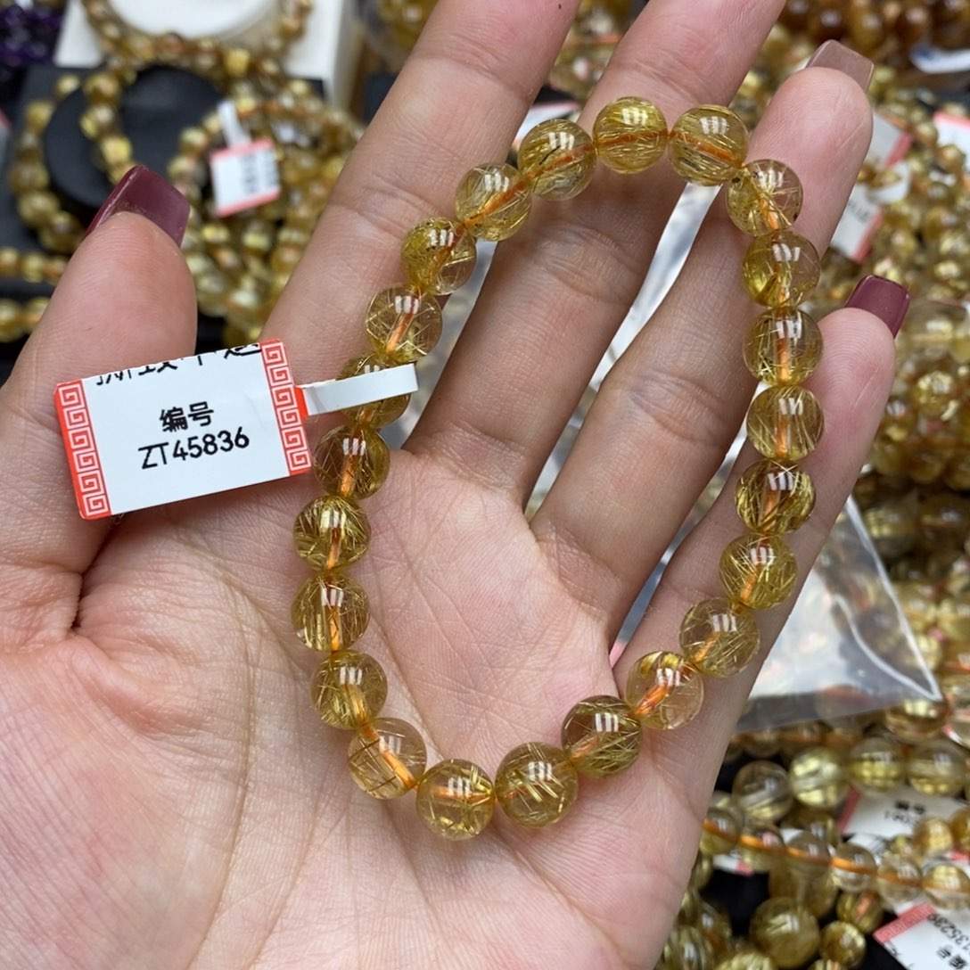 发晶手串未镶嵌卓慕水晶钛晶ZT45839J20