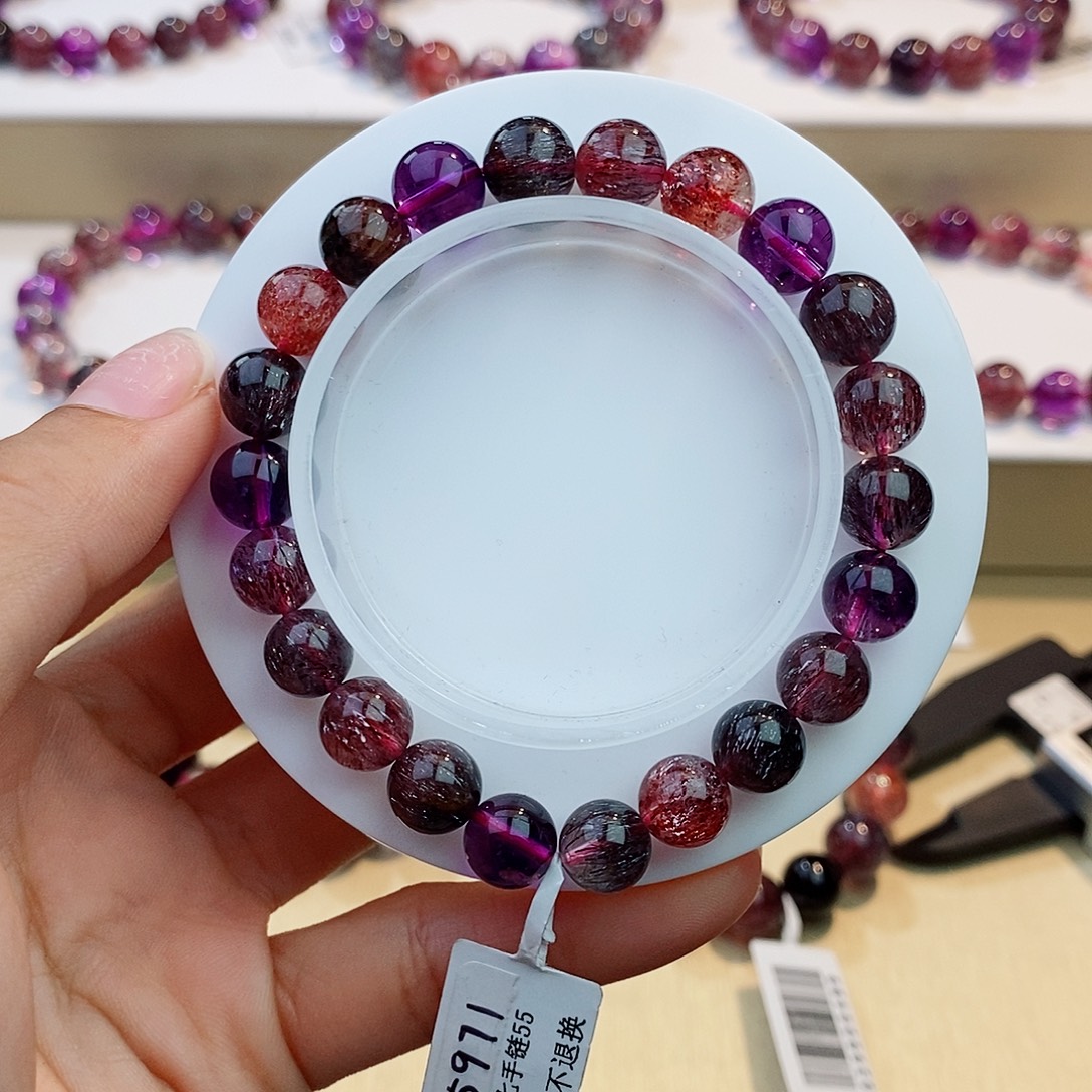 手链未镶嵌水晶黑加仑超七8+