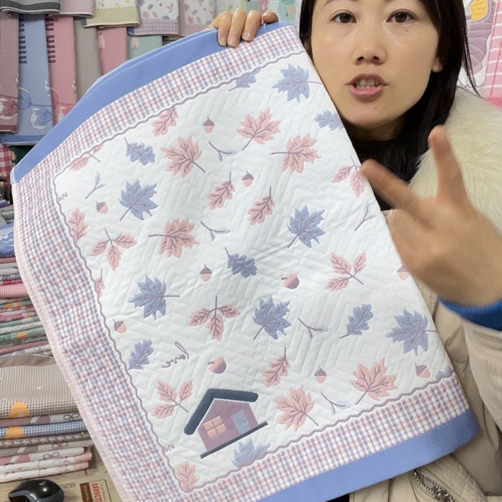 棉特价促销兰色枫叶