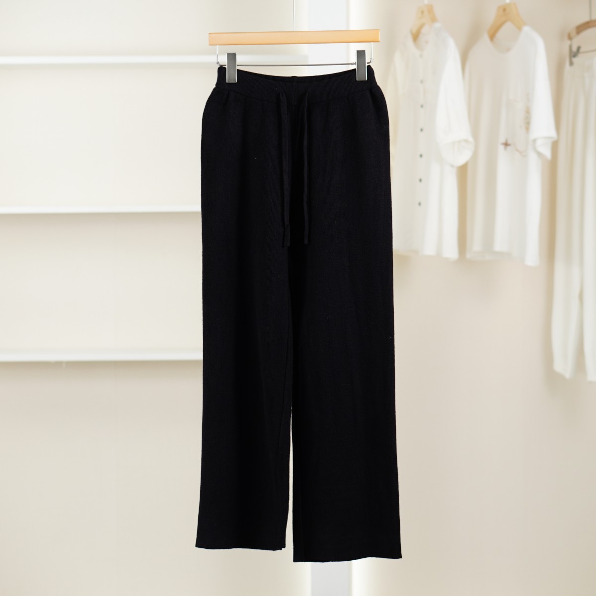 麦迪尚品【gc】51118115 秋季时尚百搭针织阔腿长裤品牌女装