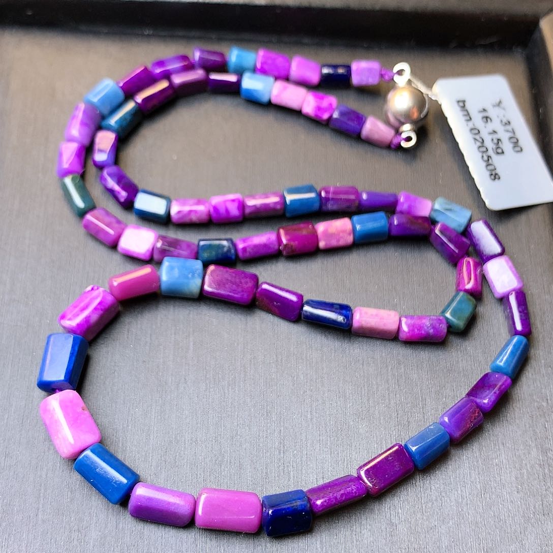 苏纪石（舒俱来）项链18K金镶嵌