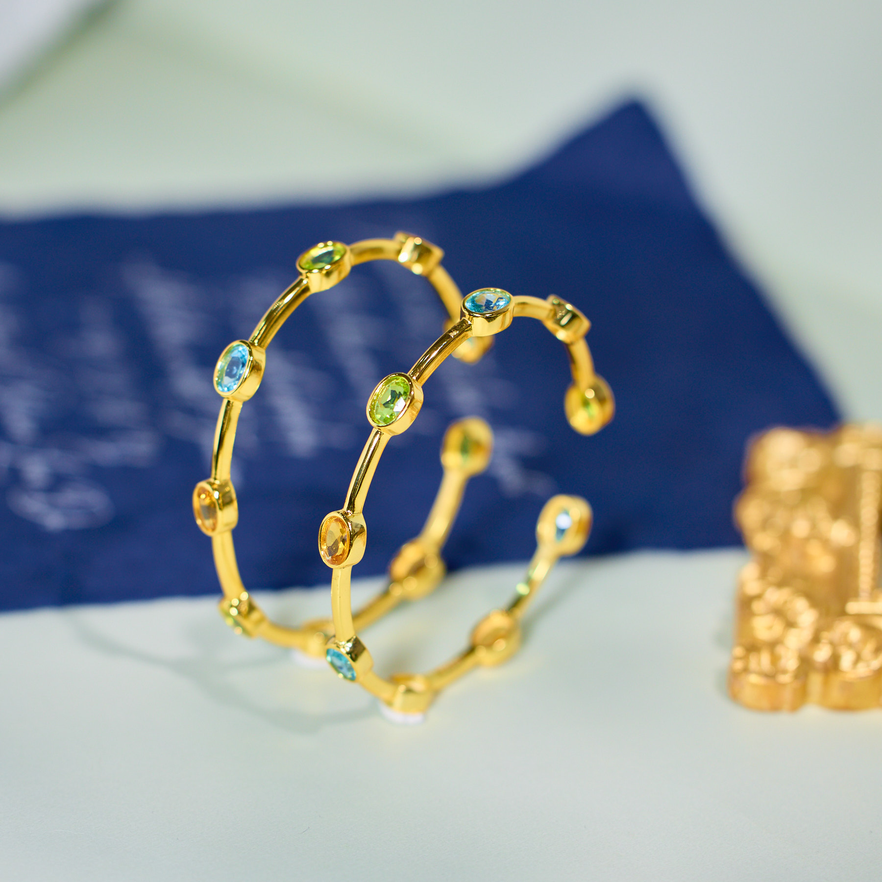 【歪歪】橄榄石多宝旦形手镯（多样性发一）XB-J4970