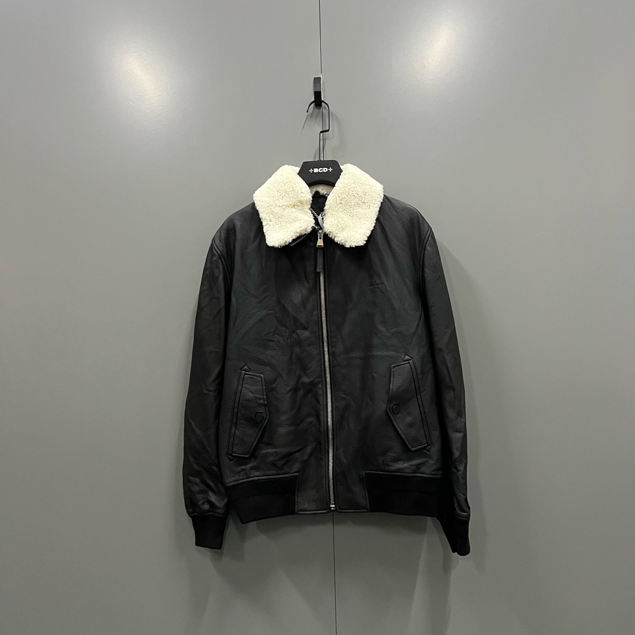 （jp）112 Louis Vuitton lv 黑色压纹羊羔绒夹克 54码/98新/44500