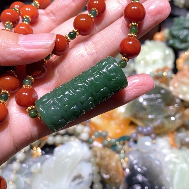 和田玉毛衣链未镶嵌用****6