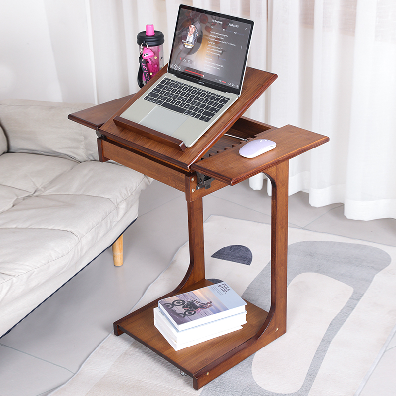 【全新升级】C型边桌3.0角几家用沙发床边桌移动床头翻盖收纳学习桌