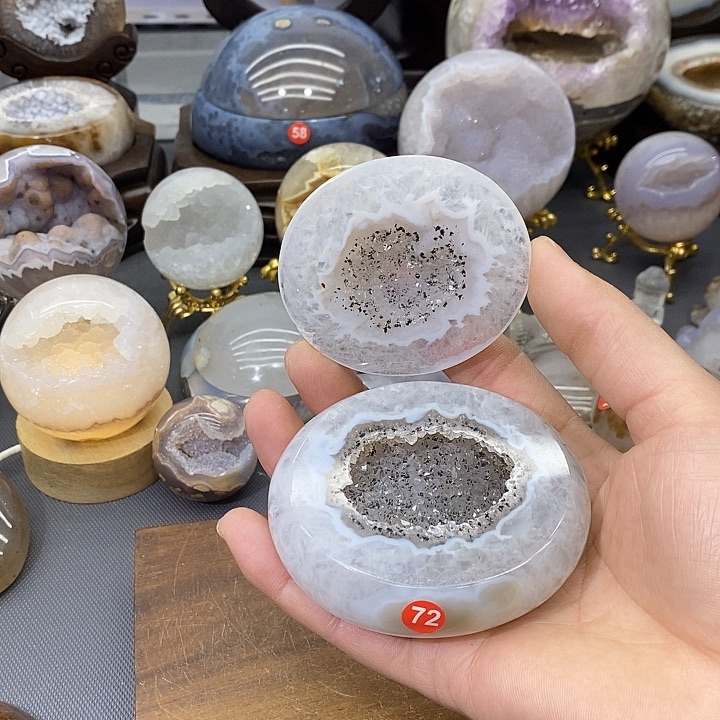 紫晶摆件未镶嵌聚宝盆