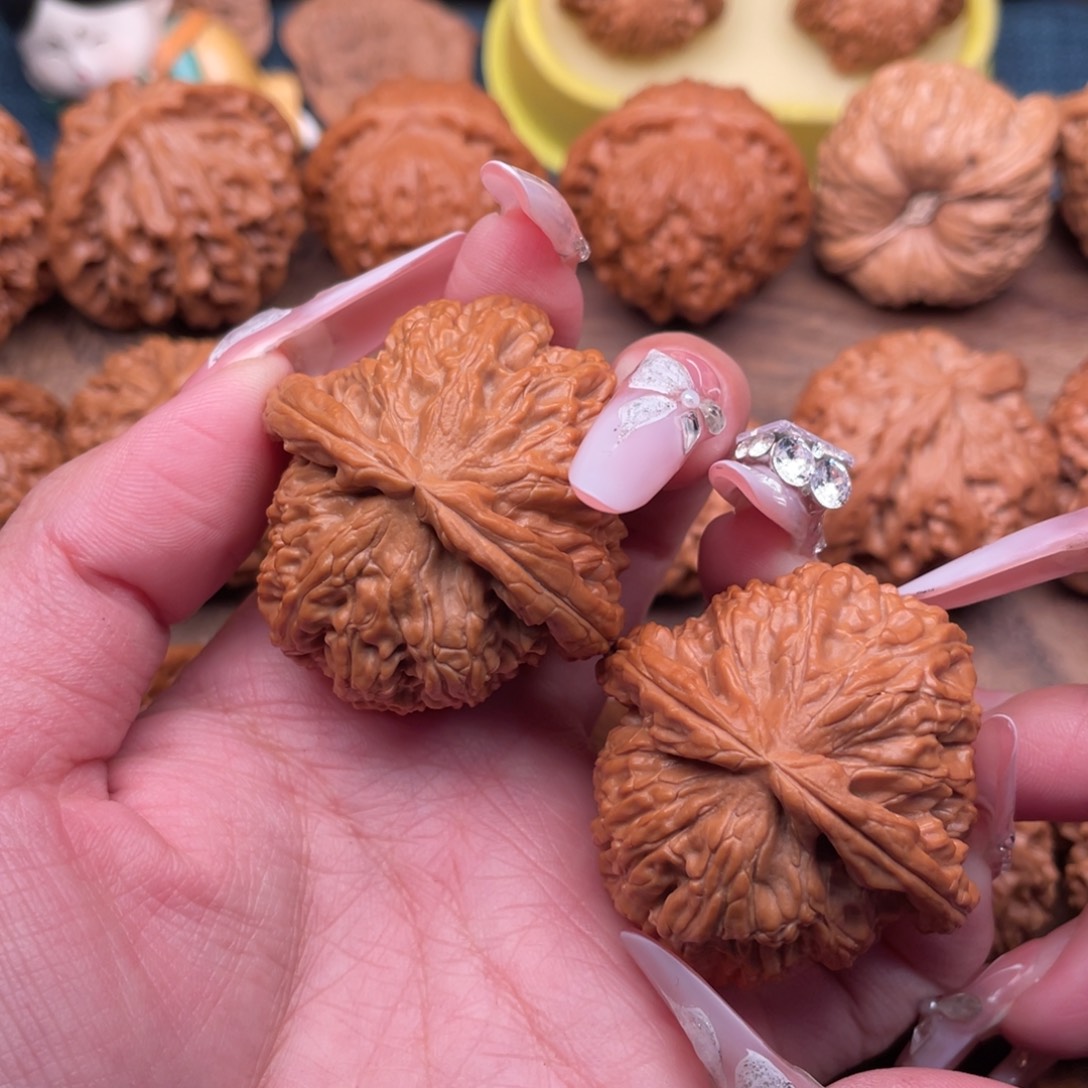 把件文玩核桃全品精配球白43