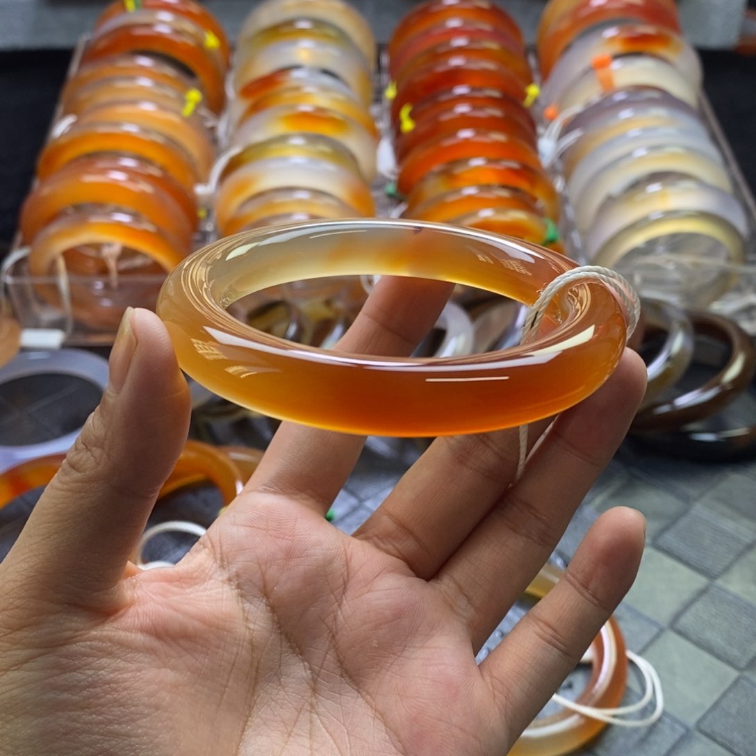 手镯玛瑙/玉髓未镶嵌灵*