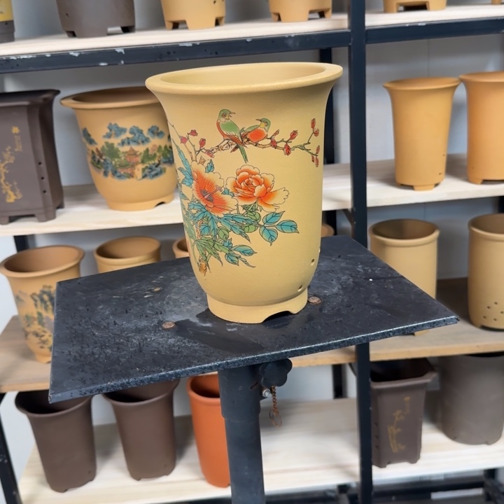 高度22口径17单只 紫砂花盆