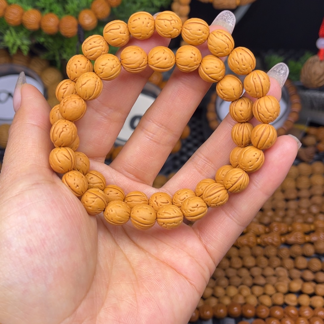 文玩核桃手串小脑纹双圈手串
