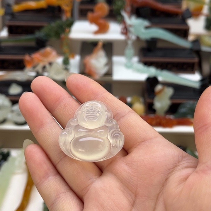 蛇纹石玉未镶嵌岫玉挂坠