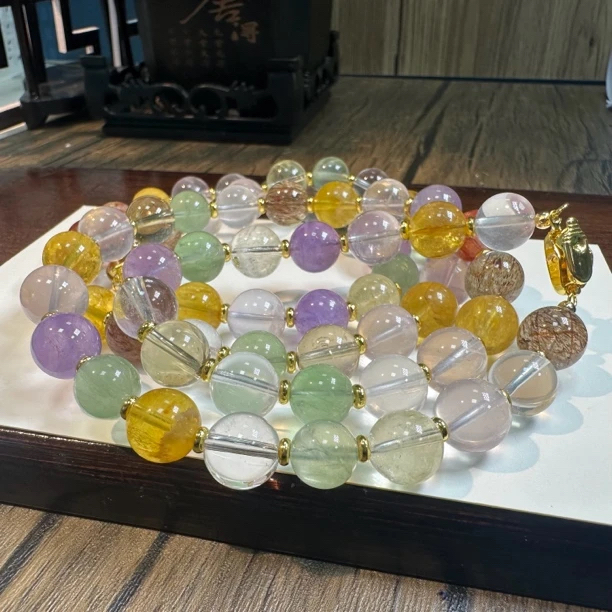 【小宝晶选】原创“一帘幽梦”水晶项链 多样性发一件 约10mm 919XBCF