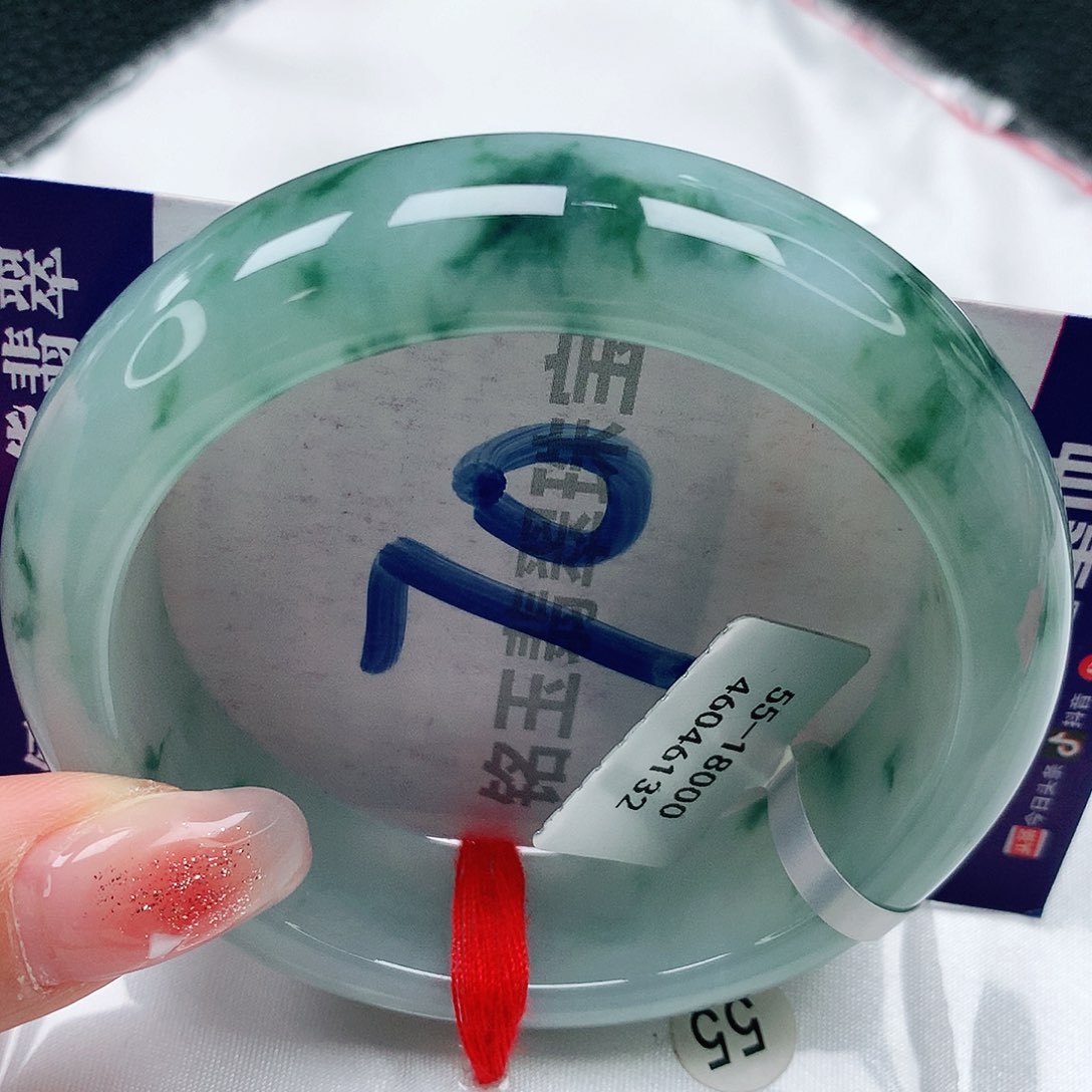 翡翠手镯未镶嵌缅甸天然a货翡翠55