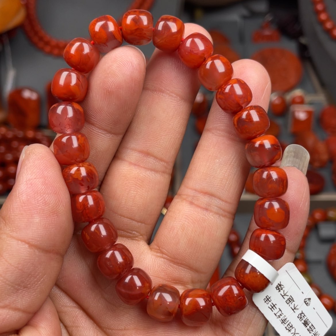 【闪购商品】南红玛瑙珠宝奇石未镶嵌单圈9