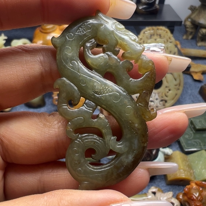 和田玉未镶嵌挂件