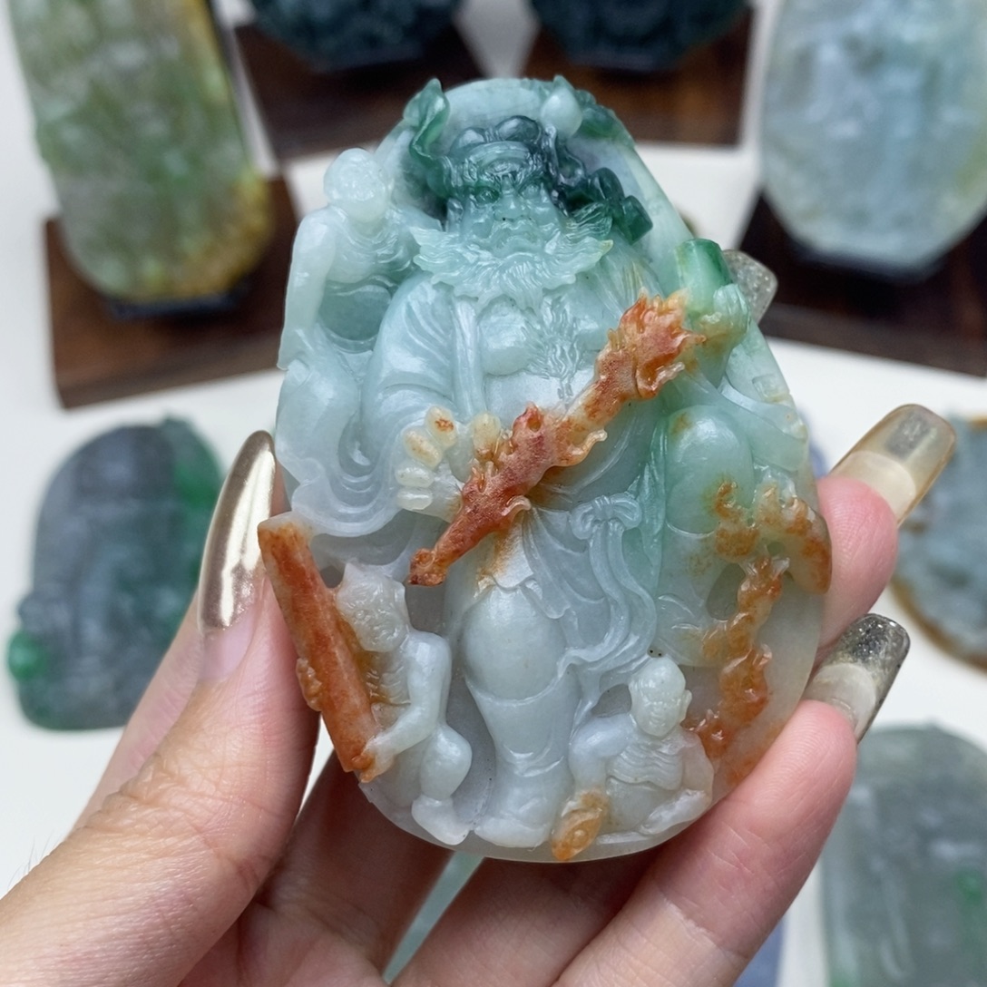 未镶嵌定制翡翠钟馗