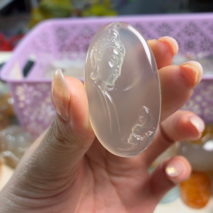 玛瑙/玉髓未镶嵌吊坠(不含链)