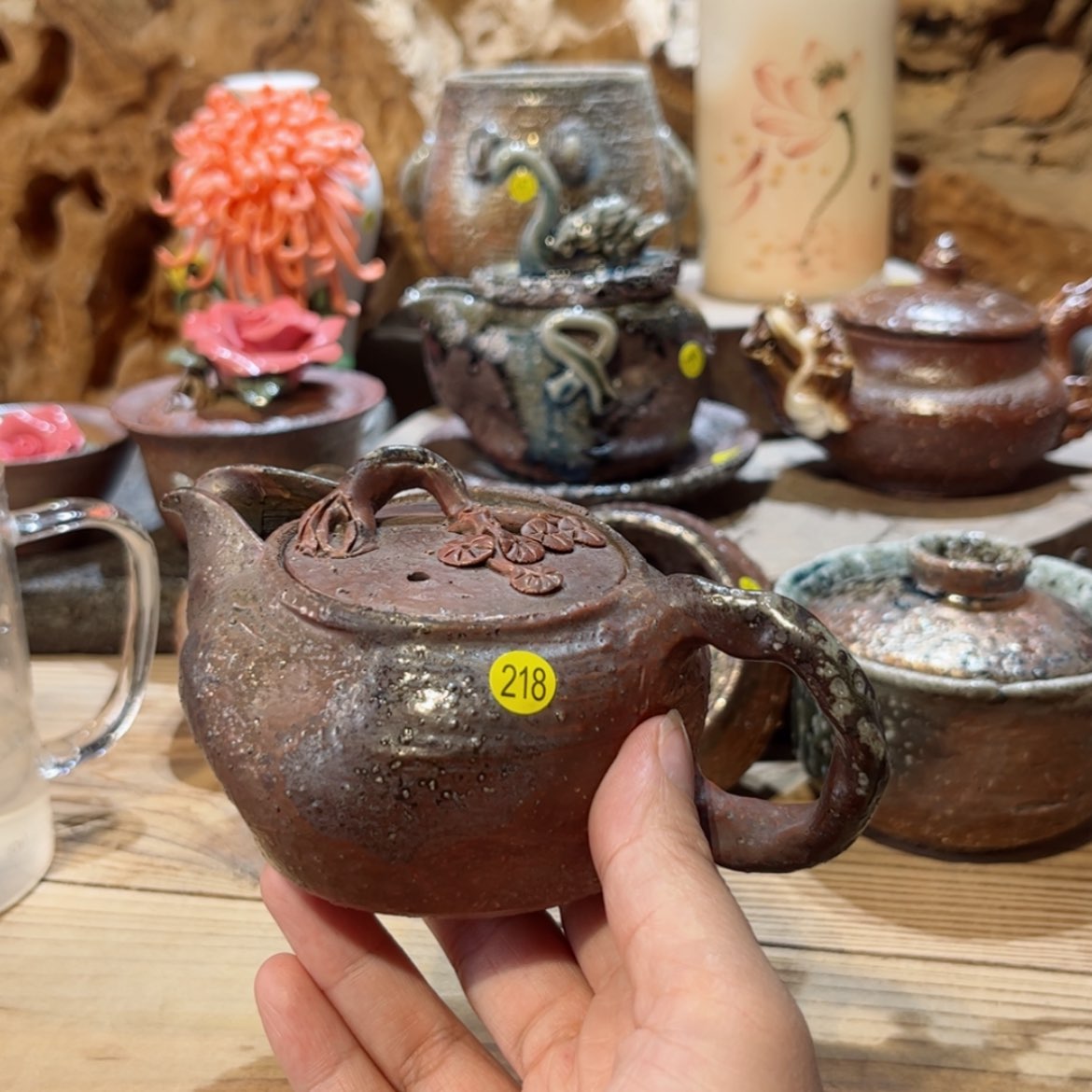 【闪购商品】柴烧茶具手工茶杯宝瓶218