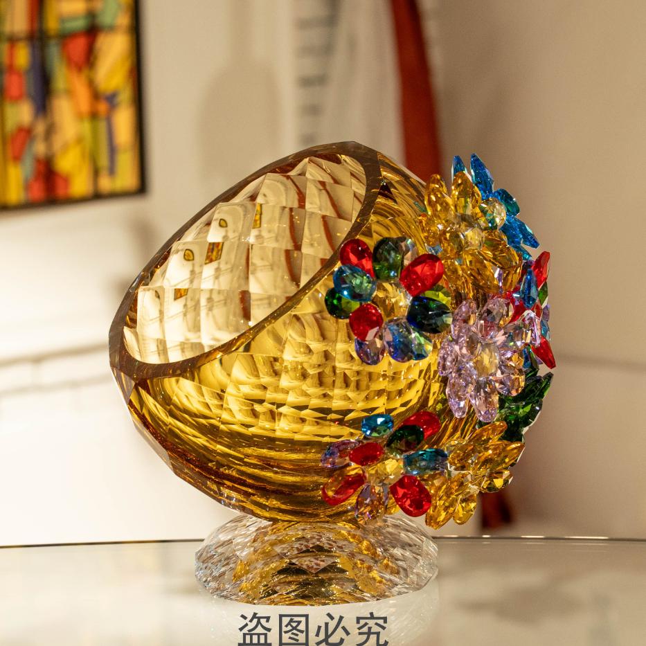 【春日花园-金】高颜值家用轻奢精品艺术高档水晶琉璃摆件LF0280