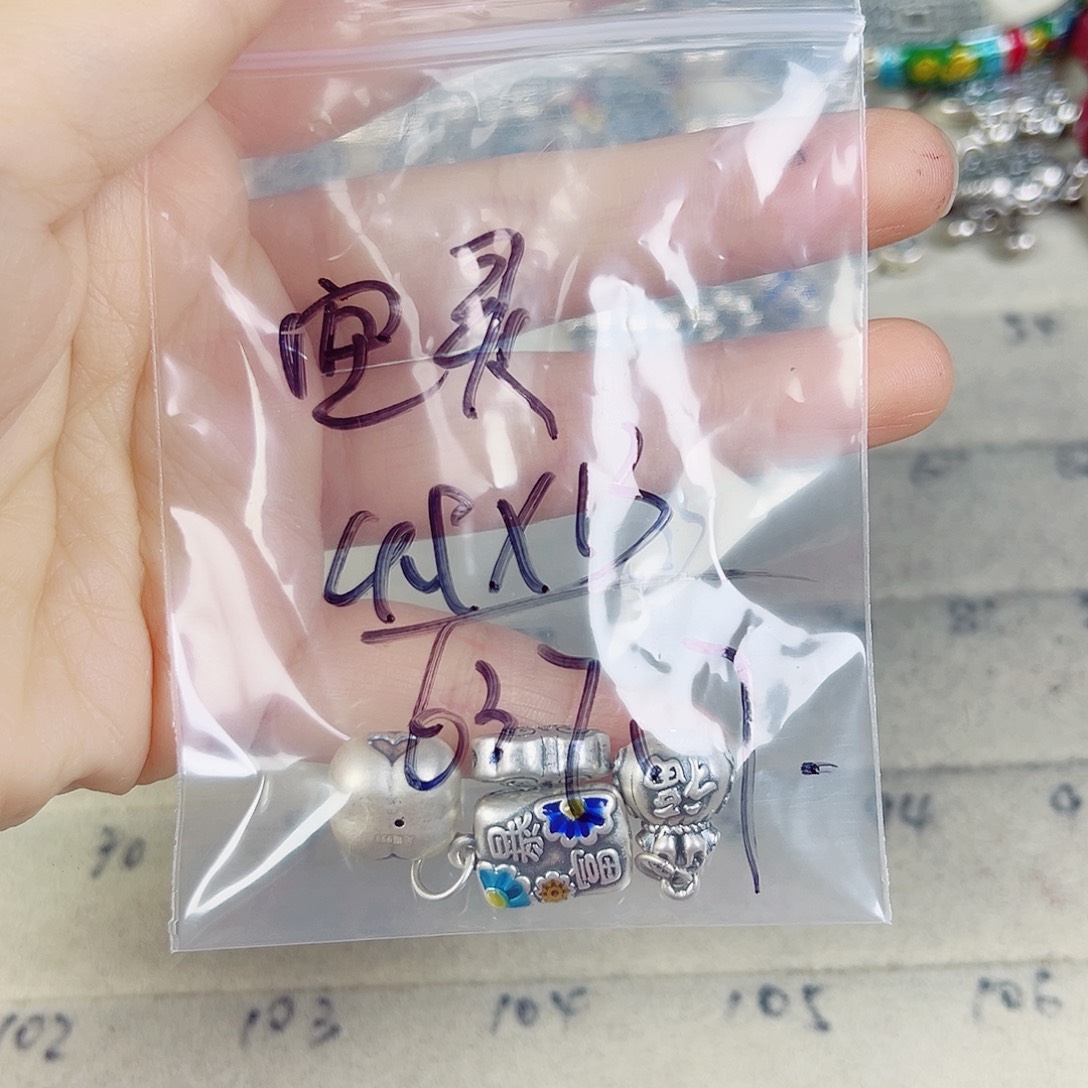 珐琅足银足银配件