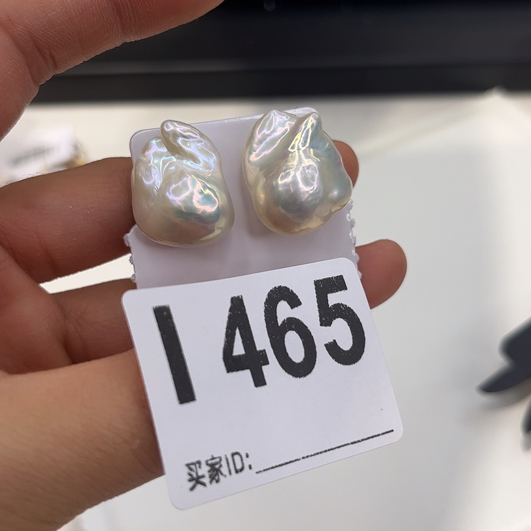 银S925镶嵌淡水珍珠耳饰